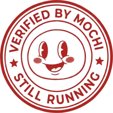 Mochi's seal — VERIFIED BY MOCHI, STILL RUNNING